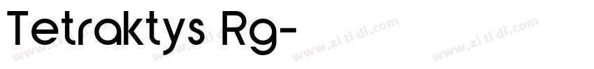 Tetraktys Rg字体转换